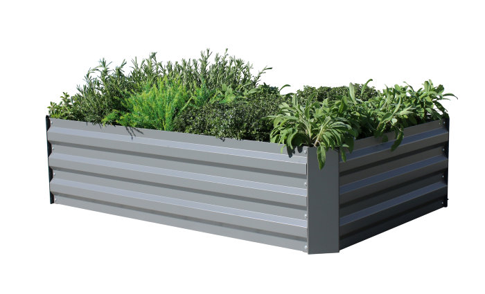 Plantekasse galvanisert modell Easy M u/bunn